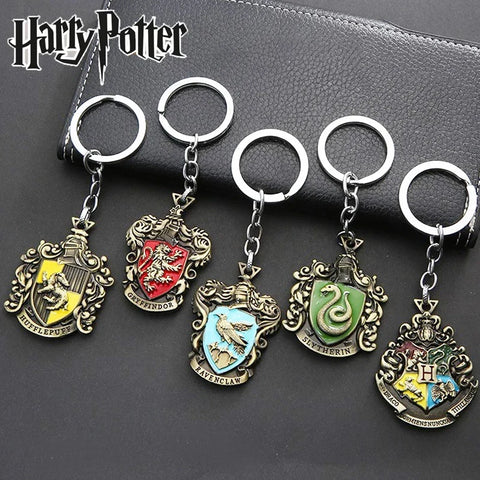 Harry Potter Cartoon Kawaii Keychain Metal Academy Harry Hermione New Alloy Pendant Creative Bag Hanging Ornament Gift